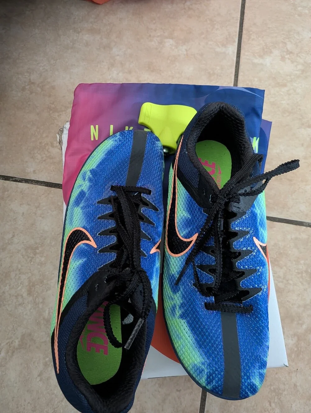 Nike Zoom Rival Distance Glam Dark Obsidian/Black Kids